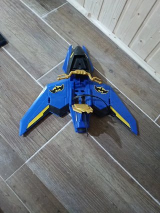 Moto Avión Batman Azul y Dorado