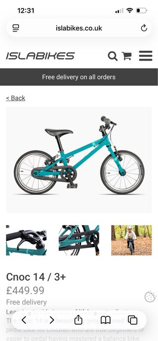 Bicicleta Islabikes CNOC 14