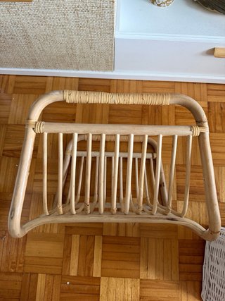 Almacenaje Rattan Revistas/Cojines Ikea