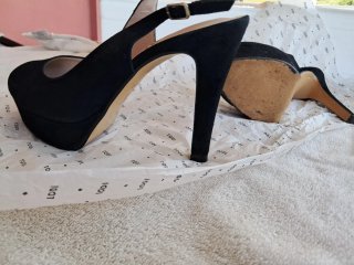 Zapatos de tacón LODI negros de terciopelo