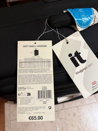 Maleta de viaje IT Luggage grande negra A ESTRENAR