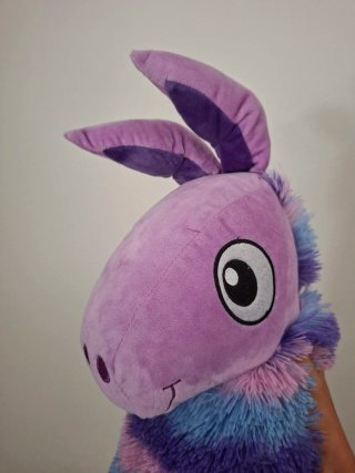 Peluche Llama Fortnite Morado Rayas