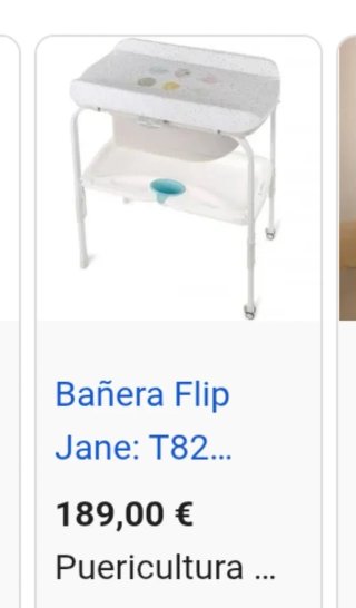 Bañera cambiador para bebé