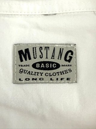 Mustang Camicia Uomo XL Cotone Bianca Teschio