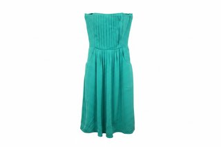 Vestido verde sin tirantes