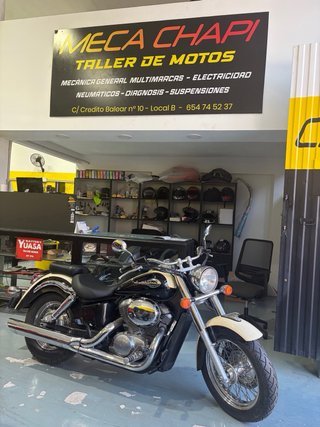 Moto Cruiser 750cc Negra y Beige