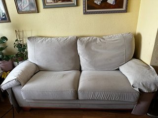Sofá de 3 plazas beige