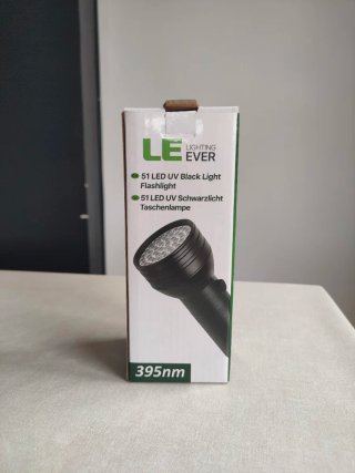 Linterna UV LED Negra