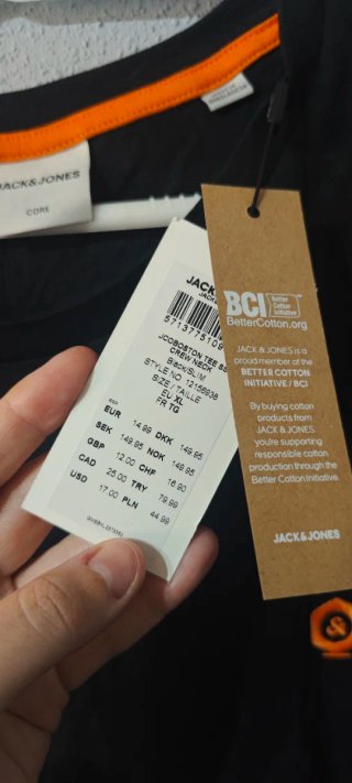 Camiseta Jack & Jones Negra XL