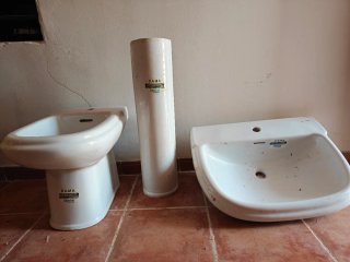 Lavabo Roca Dama Porcelana Blanco.