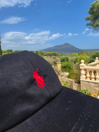 Gorra Ralph Lauren Negra Logo Rojo
