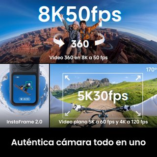 NUEVO Cámara 360 Insta360 X6 8K Sensores 1/1,1"