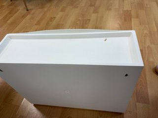 Zapatero blanco de plástico