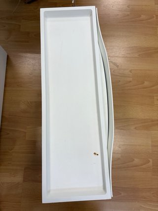 Zapatero blanco de plástico
