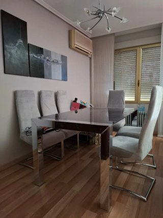 ¡¡¡ MESA SALÓN COMEDOR DISEÑO METAL Y CRISTAL !!!