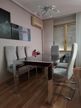 ¡¡¡ MESA SALÓN COMEDOR DISEÑO METAL Y CRISTAL !!!