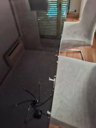 ¡¡¡ MESA SALÓN COMEDOR DISEÑO METAL Y CRISTAL !!!
