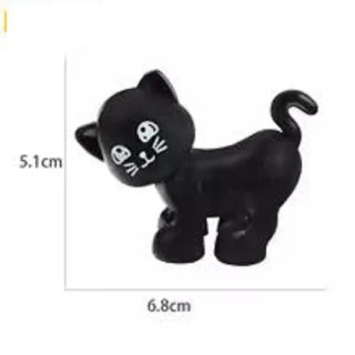 Gato accesorio de animal, bloques de figuras