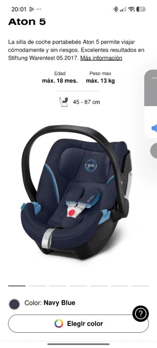 Silla Coche Bebé CYBEX Aton-5