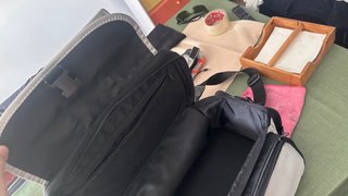 Bolso Shuttle gris y negro