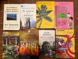 Libri romanzi in stock