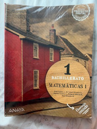 Libro Matemáticas ciencias 1 bachillerato Anaya
