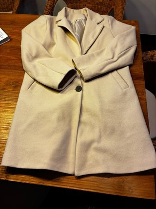 Abrigo largo beige 3/4