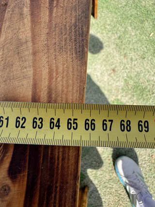 Mesa de madera para eventos desmontable
