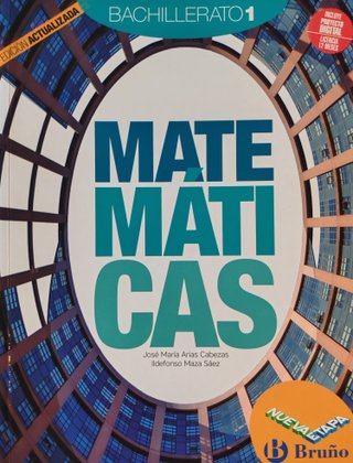 Matemáticas 1o bachillerato. Sin uso.9788469634561