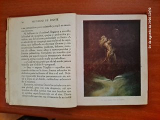 Libro antiguo "Historias de Dante"