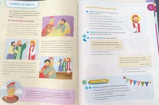 Libro Santillana religión católica quinto