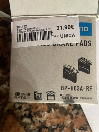 Pastillas Freno Shimano BP-H03A-RF Resina