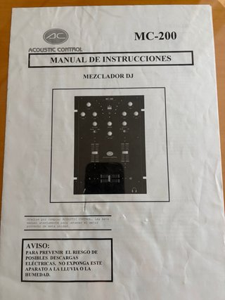 Mesa de mezclas DJ MC-200 Acoustic Control