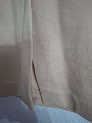 Falda tubo beige talla única