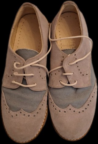 Zapatos niño beige y gris