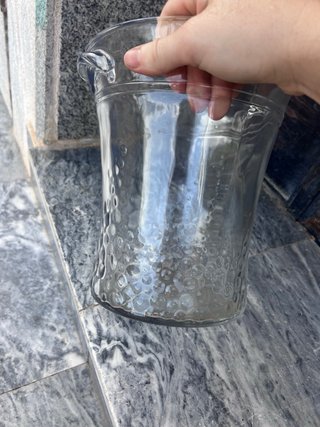 Jarrón/ Cubitera Vintage Cristal