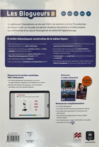 Libro y Cuaderno Les Blogueurs 5 B1