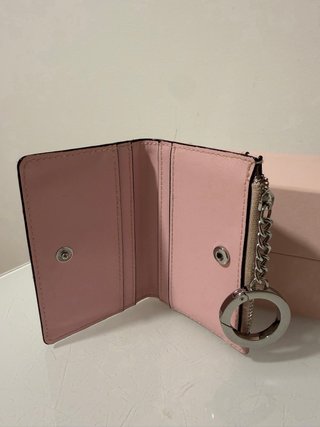 Monedero Tarjetero Victoria Secret Rosa/Blanco