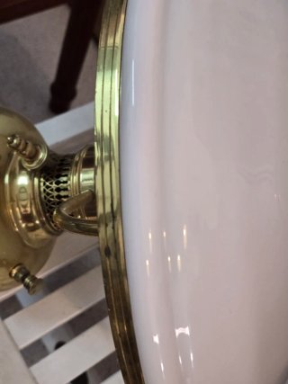 Lampara antigua de techo tipo quinqué