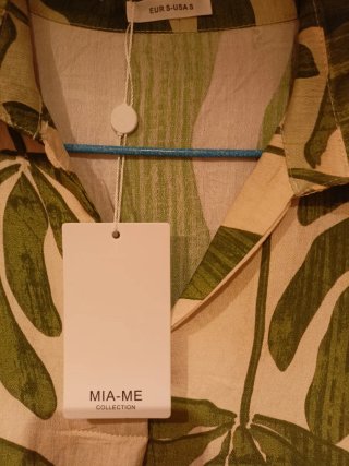 Vestido caftán midi estampado floral