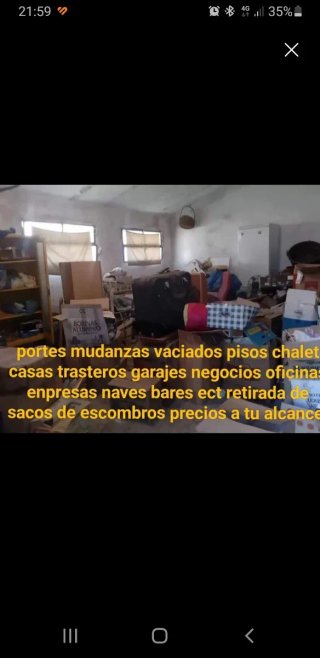 Vaciados y mudanzas económicas, sabiendo trabajar.
