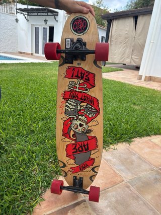 Skate OXELO Negro con Rayas