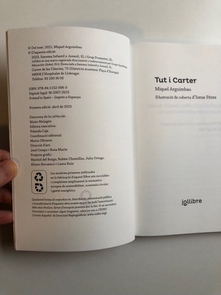 Libro “Tut i Carter” (en català)