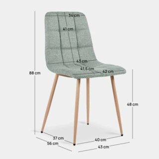 Juego de 4 sillas de comedor PARA RETAPIZAR