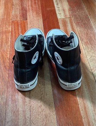 Converse cuero negras doble suela