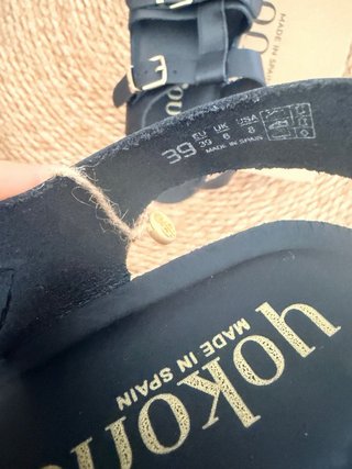Yokono Sandalias Romanas Piel Negra