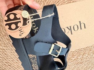 Yokono Sandalias Romanas Piel Negra