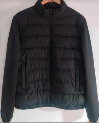 Chaqueta acolchada negra talla L