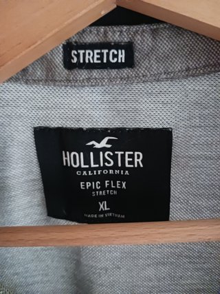 Polo Hollister gris XL