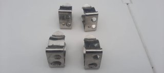 4 Clips Inox para Remo/Bichero/Bandera